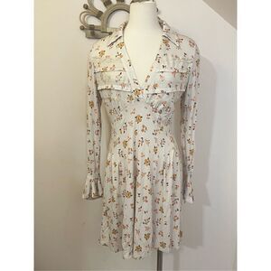 Free People Good Days Mini Dress in Light Combo M